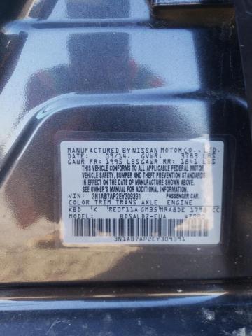 Photo 10 from auction – 2014 NISSAN SENTRA S with VIN 3N1AB7AP2EY309391