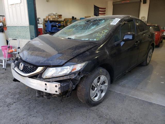 Photo 2 from auction – 2013 HONDA CIVIC LX with VIN 19XFB2F53DE282408