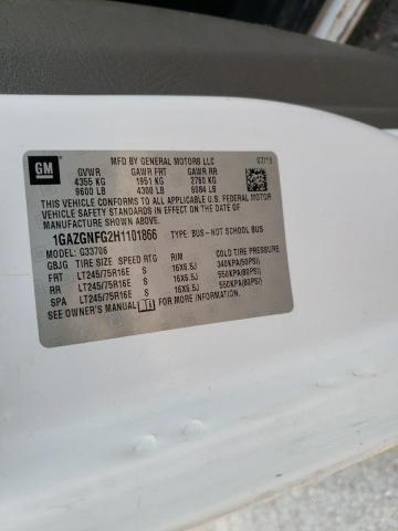 Photo 10 from auction – 2017 CHEVROLET EXPRESS G3 with VIN 1GAZGNFG2H1101866