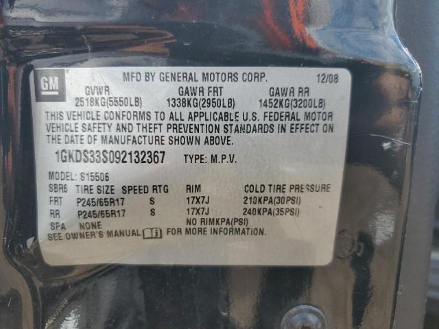 Photo 10 from auction – 2009 GMC ENVOY SLE with VIN 1GKDS33S092132367