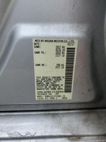 Photo 10 from auction – 2017 NISSAN ALTIMA 2.5 with VIN 1N4AL3AP8HC219894
