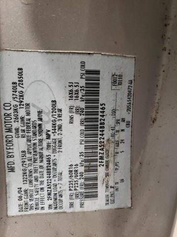 Photo 10 from auction – 2004 FORD FREESTAR S with VIN 2FMZA52244BB24465