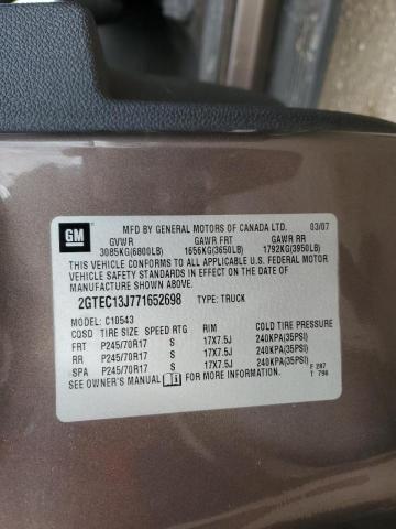 Photo 10 from auction – 2007 GMC NEW SIERRA with VIN 2GTEC13J771652698