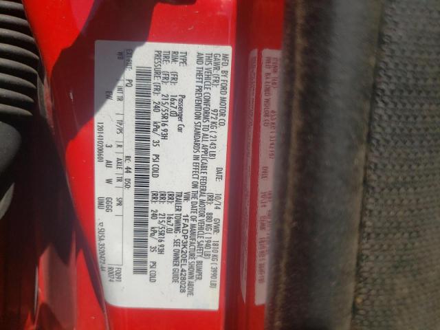 Photo 10 from auction – 2014 FORD FOCUS SE with VIN 1FADP3K20EL428028