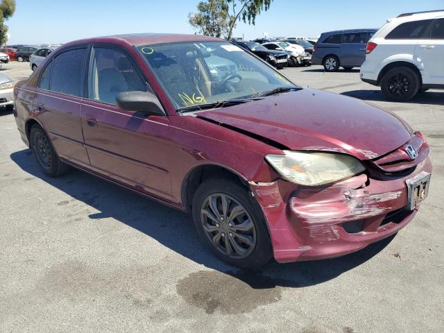 HONDA CIVIC EX 2004 with VIN 2HGES26704H508536 - Photo from auction