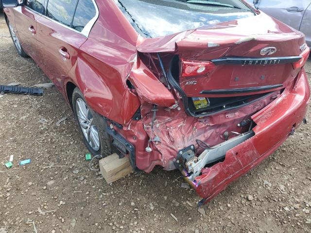 Photo 9 from auction – 2014 INFINITI Q50 BASE with VIN JN1BV7AR4EM691262