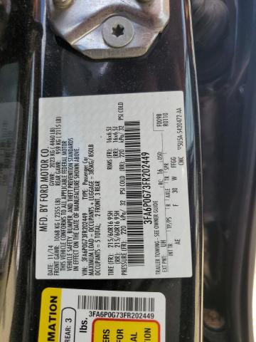 Photo 10 from auction – 2015 FORD FUSION S with VIN 3FA6P0G73FR202449