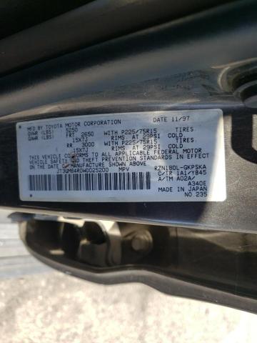 Photo 10 from auction – 1998 TOYOTA 4RUNNER with VIN JT3GM84R0W0025200