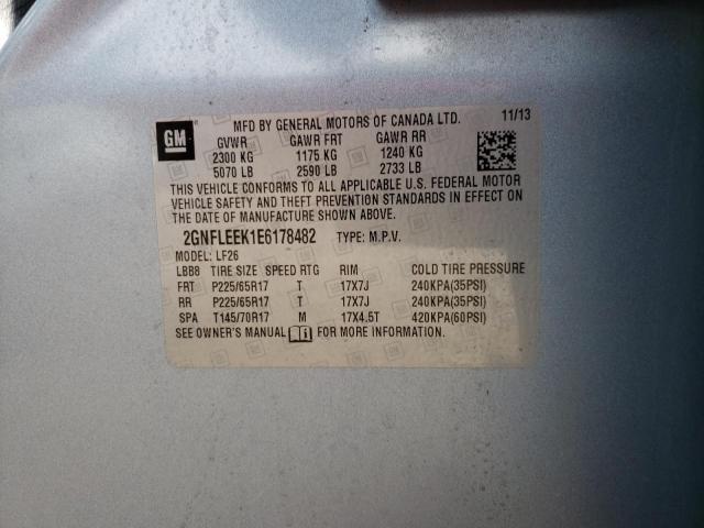 Photo 10 from auction – 2014 CHEVROLET EQUINOX LS with VIN 2GNFLEEK1E6178482