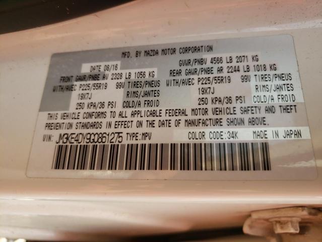 Photo 10 from auction – 2016 MAZDA CX-5 GT with VIN JM3KE4DY9G0861275
