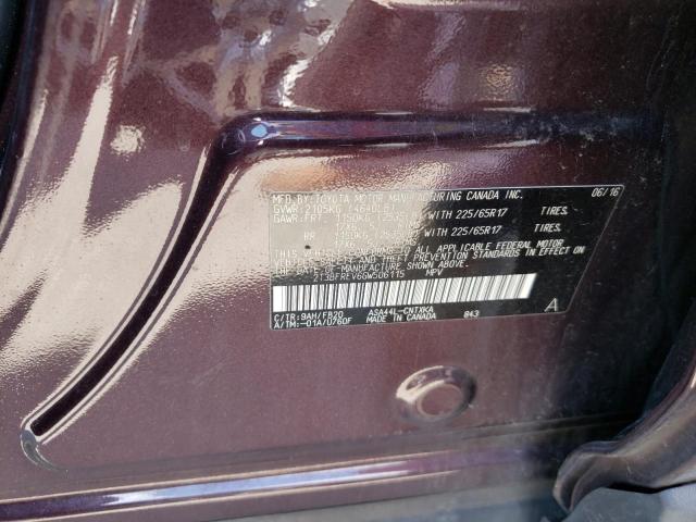 Photo 10 from auction – 2016 TOYOTA RAV4 LE with VIN 2T3BFREV6GW506115