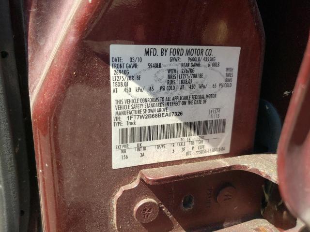 Photo 10 from auction – 2011 FORD F250 SUPER with VIN 1FT7W2B68BEA07326