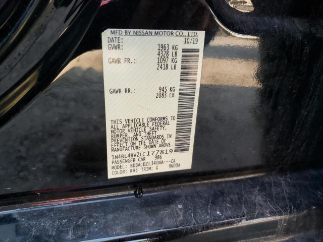 Photo 10 from auction – 2020 NISSAN ALTIMA S with VIN 1N4BL4BV2LC177819