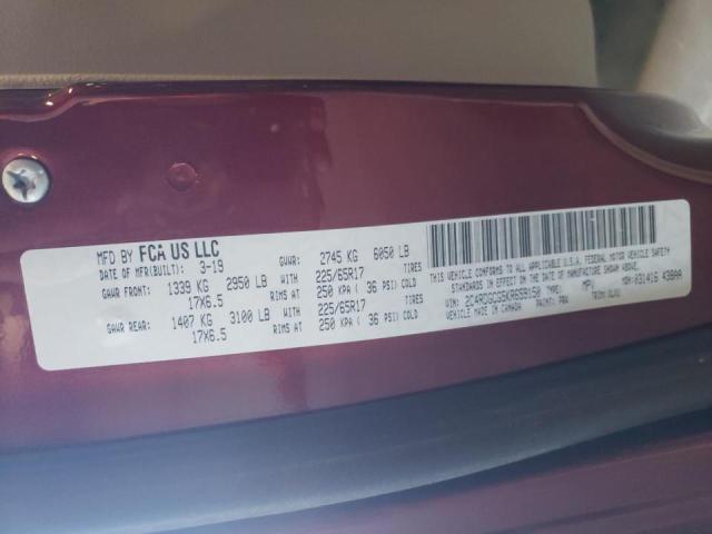 Photo 10 from auction – 2019 DODGE GRAND CARA with VIN 2C4RDGCG5KR659150