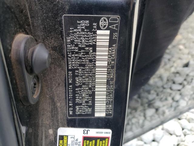 Photo 10 from auction – 2011 TOYOTA COROLLA BA with VIN 2T1BU4EE9BC721239
