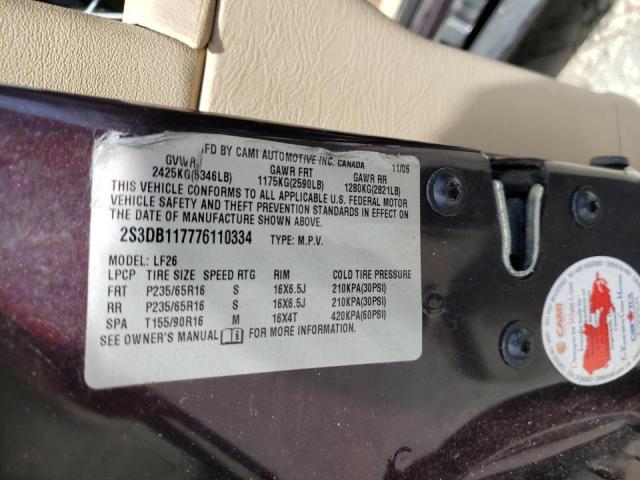 Photo 10 from auction – 2007 SUZUKI XL7 with VIN 2S3DB117776110334