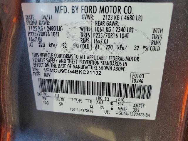 Photo 10 from auction – 2011 FORD ESCAPE LIM with VIN 1FMCU9EG4BKC21132