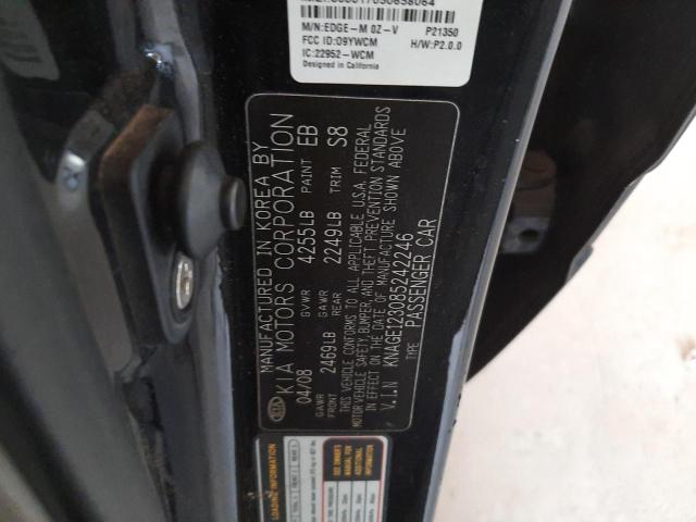 Foto 10 de la subasta – 2008 KIA OPTIMA LX con VIN KNAGE123085242246