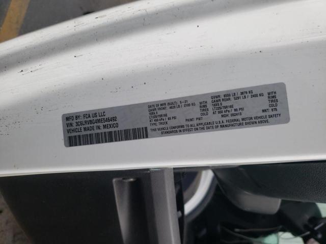 Photo 10 from auction – 2021 RAM PROMASTER with VIN 3C6LRVBG4ME546492