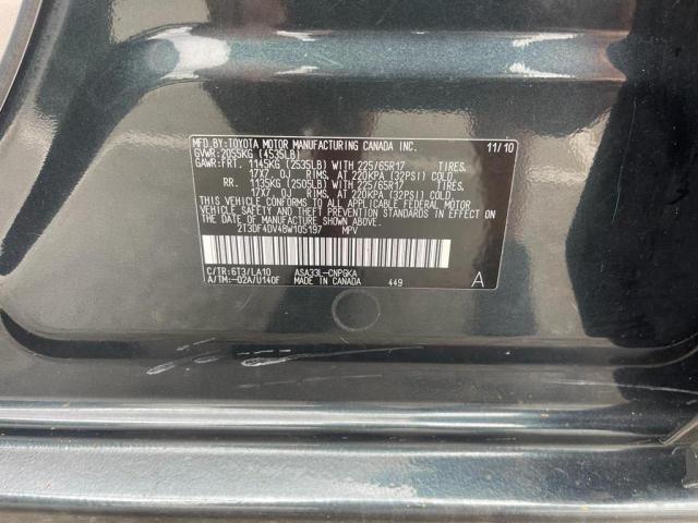 Photo 10 from auction – 2011 TOYOTA RAV4 LIMIT with VIN 2T3DF4DV4BW105197