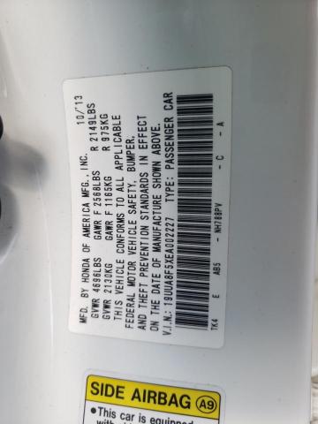 Photo 10 from auction – 2014 ACURA TL TECH with VIN 19UUA8F5XEA002227
