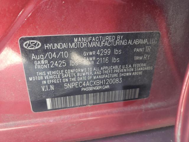 Photo 10 from auction – 2011 HYUNDAI SONATA SE with VIN 5NPEC4ACXBH120083