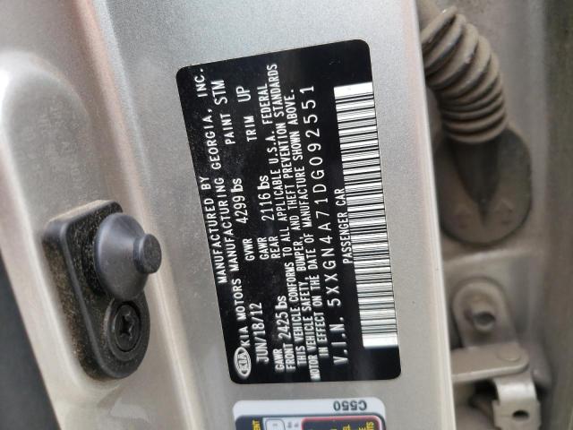 Zdjęcie 10 z aukcji – 2013 KIA OPTIMA EX z VIN 5XXGN4A71DG092551