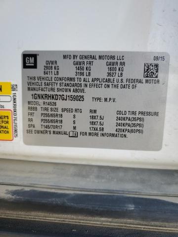 Photo 10 from auction – 2016 CHEVROLET TRAVERSE L with VIN 1GNKRHKD7GJ159025