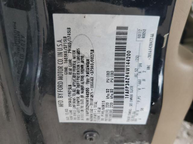 Photo 10 from auction – 2004 FORD FOCUS ZTS with VIN 1FAFP38Z94W144200
