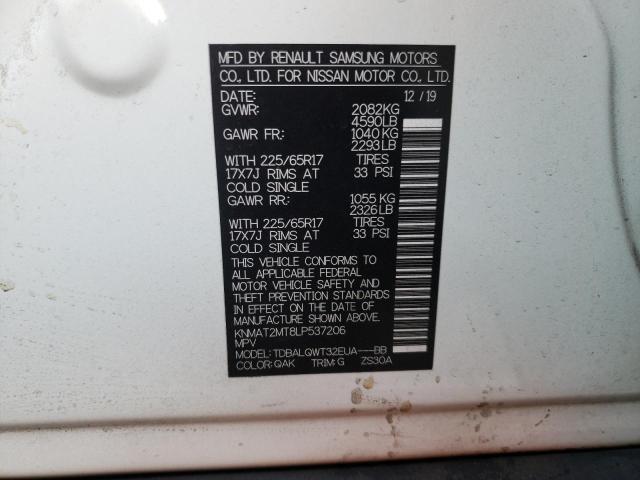 Photo 10 from auction – 2020 NISSAN ROGUE S with VIN KNMAT2MT8LP537206