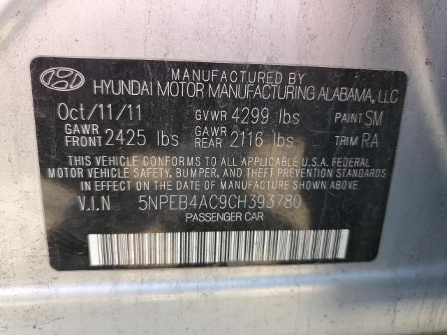 Photo 10 from auction – 2012 HYUNDAI SONATA GLS with VIN 5NPEB4AC9CH393780