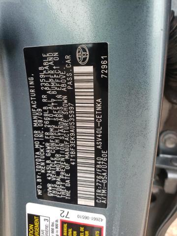 Photo 10 from auction – 2010 TOYOTA CAMRY BASE with VIN 4T1BF3EK9AU535997