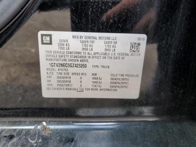 Photo 10 from auction – 2016 GMC SIERRA K15 with VIN 1GTV2NEC5GZ423260