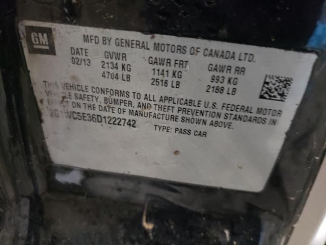 Photo 10 from auction – 2013 CHEVROLET IMPALA LTZ with VIN 2G1WC5E36D1222742