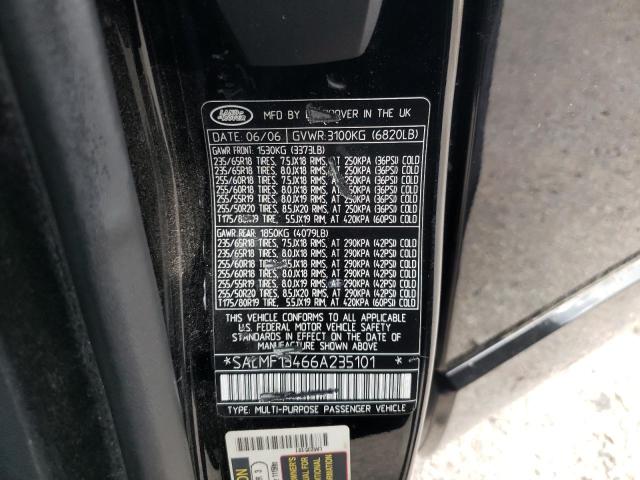 Photo 10 from auction – 2006 LAND ROVER RANGE ROVE with VIN SALMF13466A235101