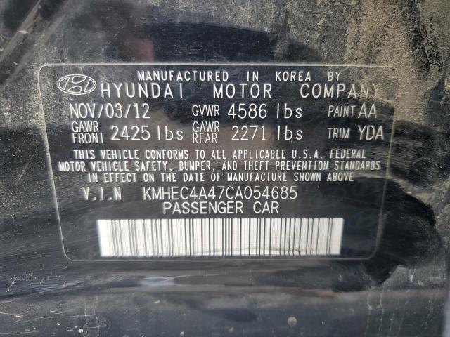 Zdjęcie 10 z aukcji – 2012 HYUNDAI SONATA HYB z VIN KMHEC4A47CA054685