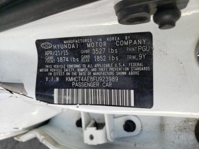 Photo 10 from auction – 2015 HYUNDAI ACCENT GLS with VIN KMHCT4AE8FU923989
