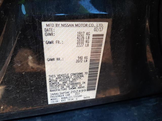 Photo 10 from auction – 2017 NISSAN ALTIMA 2.5 with VIN 1N4AL3AP5HC202499