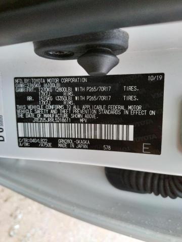 Photo 10 from auction – 2020 TOYOTA 4RUNNER SR with VIN JTEZU5JR9L5218611