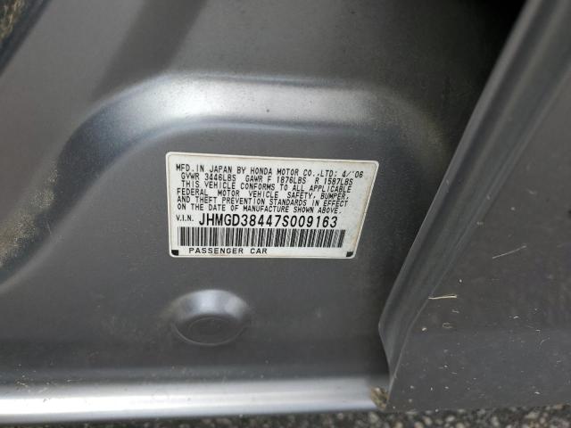 Photo 10 from auction – 2007 HONDA FIT with VIN JHMGD38447S009163