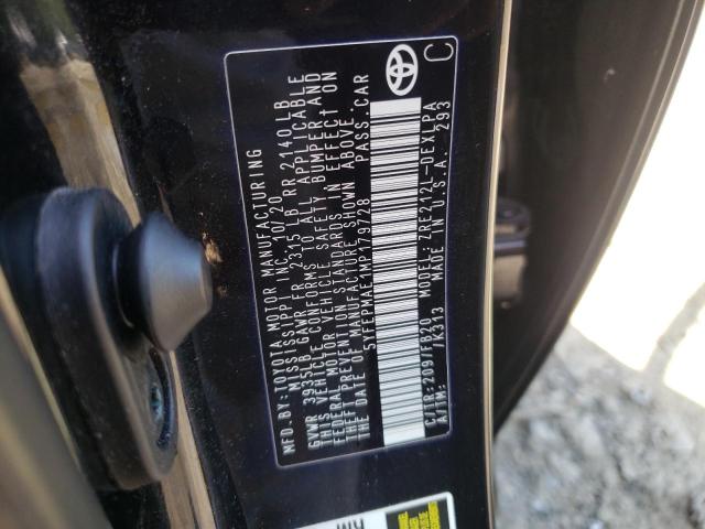 Photo 10 from auction – 2021 TOYOTA COROLLA LE with VIN 5YFEPMAE1MP179728