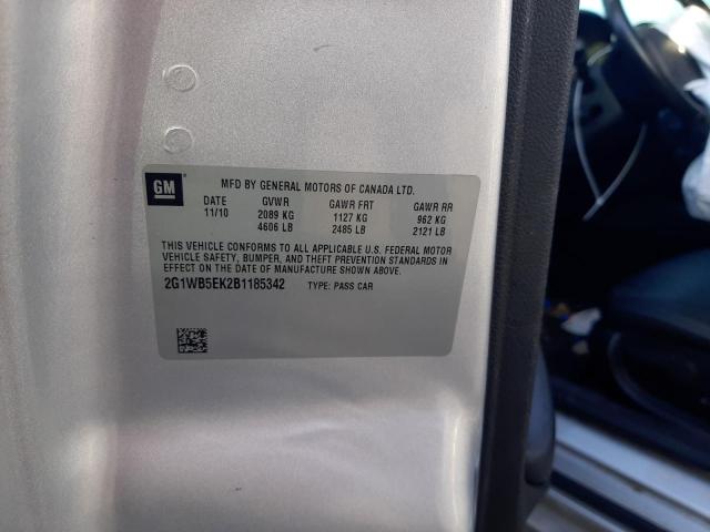 Photo 10 from auction – 2011 CHEVROLET IMPALA LT with VIN 2G1WB5EK2B1185342