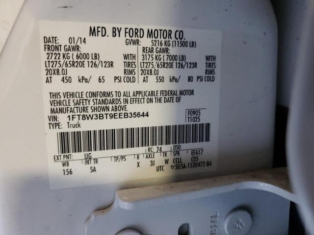 Photo 10 from auction – 2014 FORD F350 SUPER with VIN 1FT8W3BT9EEB35644
