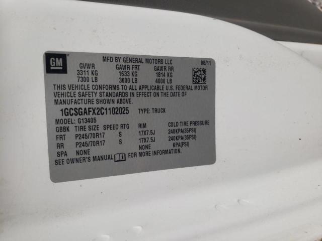 Photo 10 from auction – 2012 CHEVROLET EXPRESS G1 with VIN 1GCSGAFX2C1102025
