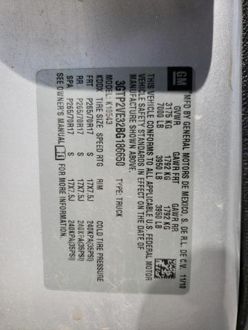 Photo 10 from auction – 2011 GMC SIERRA K15 with VIN 3GTP2VE32BG186650