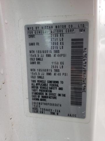 Photo 10 from auction – 2015 CHEVROLET CITY EXPRE with VIN 3N63M0YN8FK693674