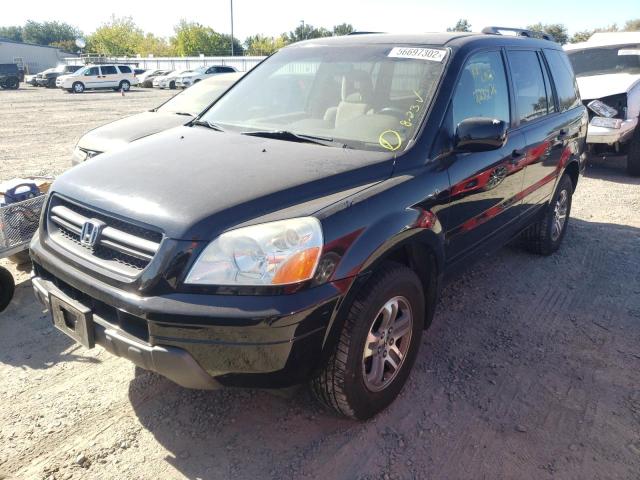Photo 2 from auction – 2004 HONDA PILOT EX with VIN 2HKYF18454H532738