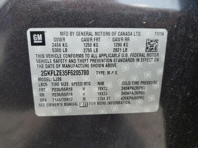 Photo 10 from auction – 2015 GMC TERRAIN DE with VIN 2GKFLZE35F6205780