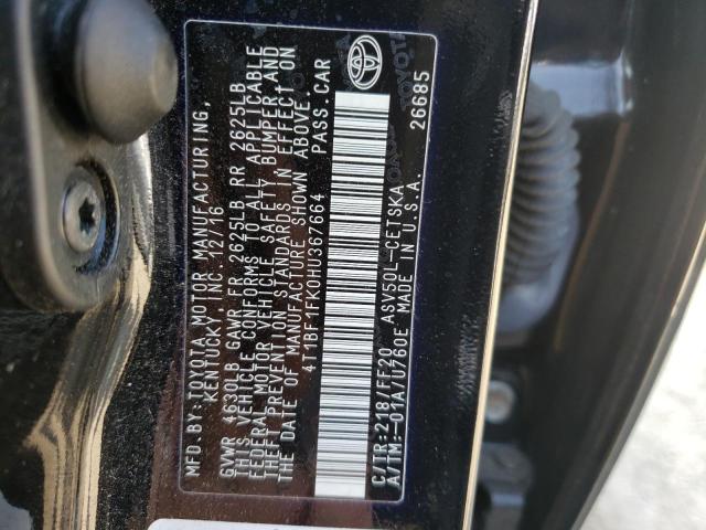 Photo 10 from auction – 2017 TOYOTA CAMRY LE with VIN 4T1BF1FK0HU367664