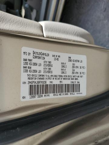 Photo 10 from auction – 2006 CHRYSLER TOWN & COU with VIN 2A4GP54L86R703236